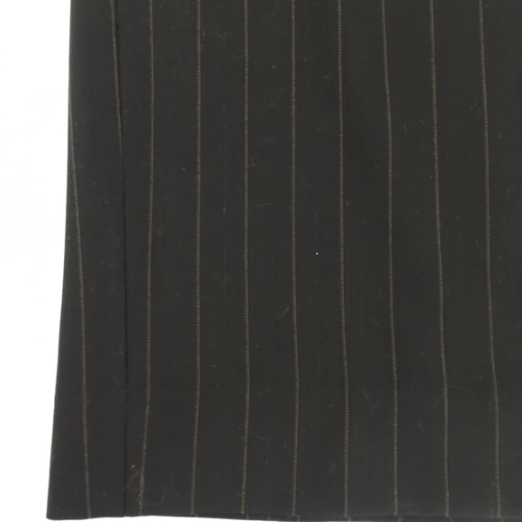 Max Mara Pinstriped Wool Skirt Black Size 4 - Picture 5 of 9